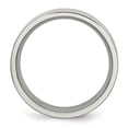 thumbnail image 6 of Auriga Fine Jewelry Stainless Steel Brushed 8 mm Flat Band for Women Size 11.5, 6 of 6