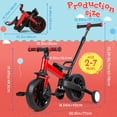 thumbnail image 3 of Yedigre Foldable Balance Bike with Training Wheels – 3 Modes for Ages 2-5, Easy Convert & Store, 3 of 10