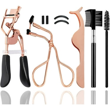 Eyelash Curlers with Comb Eyelash Curlers with Eyelash Brush and Replacement Silicone Refill Pads Makeup Tool for Women and Girls (Eyelash crucle Set)