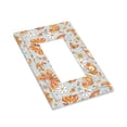 thumbnail image 3 of Kll Retro Floral Butterfly Wall Plate,Gloss Finish,Standard Size 1 - 5" X 3", Polycarbonate Thermoplastic,Electric Receptacle Plug Covers, 3 of 8