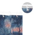 thumbnail image 5 of Yayeee Shower Curtain with Hooks 72"x72" Waterproof Fabric Bathroom Hanging Decor, Trees in The Night, 5 of 5