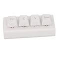thumbnail image 2 of Teclado numérico programable de 4 teclas compatible con NKRO, interruptor rojo, Ctrl, CV, Enter, miniteclado mecánico para juegos, oficina, medios, blanco, 2 of 5