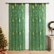 thumbnail image 2 of 2 Cortinas Navideñas Festivas con Estampado de Copos de Nieve para Sala de Estar, 52 Pulgadas W X 63 Pulgadas L, 2 of 5