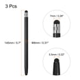 thumbnail image 2 of 3pcs Stylus Pens for Touch Screens Capacitive Stylus Universal Tablet Pen, Black, 2 of 6