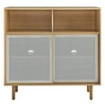 thumbnail image 4 of Modway Kurtis 47" MDF and Particleboard Display Cabinet in Oak, 4 of 10