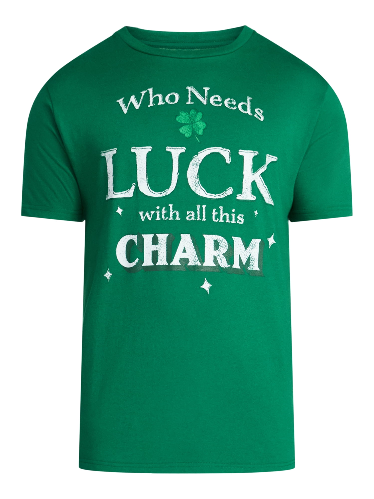 St. Patrick's Day Men's Graphic Tee Lucky Charm from Way to Celebrate, Sizes XS-5XL