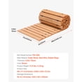 thumbnail image 2 of VEVOR Wooden Garden Pathway, 8ft x 17 in, Non-Slip Straight Garden Walkway, Roll Out Cedar Outdoor Walkway Path, Decorative Garden Paver for Backyard, 2 of 9