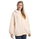 thumbnail image 1 of Abrigo de franela con capucha para mujer, cárdigan de manga larga con cuello redondo y cremallera, chaqueta holgada y cálida de Color liso con estampado de felpa para invierno, novedad de 2023, 1 of 4