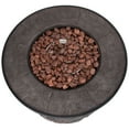 thumbnail image 4 of Shine Company 35" Round Propane Gas Fire Pit Table with Lava Rocks in Gray, 4 of 5