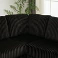 thumbnail image 5 of 110-Inch Oversized Corduroy Corner Sofa,L Shaped Corner Couch with two storage spaces,USB port & T-pyce port and Cup-holder , Deep Seat Comfy Upholstered Couches for Living Room(Not freely combinable), 5 of 9