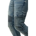 thumbnail image 4 of RAW X Mens Cargo Moto Jeans, Medium Wash, 30X32, 4 of 7
