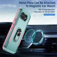 thumbnail image 4 of For Google Pixel 9a Case With 360° Rotation Metal Ring Holder【Magnetic Car Mount】Shockproof Rugged Full Body Protection Heavy Duty Dust/Drop Proof Cover Case​,Green&Pink,For Google Pixel 9a, 4 of 8