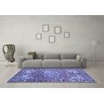 thumbnail image 3 of Ahgly Company Machine Washable Indoor Rectangle Medallion Blue Traditional Area Rugs, 4' x 6', 3 of 4