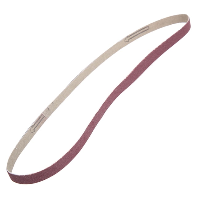 10 piezas de banda de lijado de óxido de aluminio, papel de lija, banda abrasiva para lijadora, 533 x 9 mm (180#)