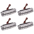 thumbnail image 1 of Lo  4Pcs Alta Calidad Super White 8 LED Luces Diurnas 12V DC  Lampara de Estacionamiento Universal 12V, 1 of 1