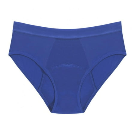 

WBQ Period Underwear for Womens 4 Layers Leakproof Menstrual Period Panties Plus Size Mid Rise Postpartum Maternity Panties Breathable Physiological Panties Girls S-6XL