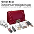 thumbnail image 4 of Bolsos cruzados para mujer, bolso de hombro, bolso de noche para mujer con correa de cadena, rojo:;:;, 4 of 5
