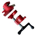 thumbnail image 4 of 3/4 Pipe Clamp Fixture, Wood Gluing Pipe Clamp Set Simple Operation Hand Crank 2 Pcs Comfortable Handle High Hardness Malleable Cast Iron  For Woodworking, 4 of 8