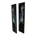 thumbnail image 2 of Zeckos 42 in. Twin Herons Black and White Canvas Print 2 Piece Set, 2 of 3