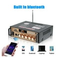 thumbnail image 4 of Bluetooth Power Stereo Audio Amplifier 300W+300W 2Channel FM USB SD Home KTV Cinema Radio Music Player Class D Amplifier Car Amp ,Multiple Applications, 4 of 6