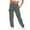 Gray, variant on Ydkzymd Womens Sweatpants Petite Fleece Dark Gray Joggers Baggy Drawstring Women Leather Pants Scoop Plush Cinch Bottom Sport Sweatpants High Waist With Pocket Elastic Sweatpants 3XL