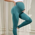 thumbnail image 4 of MKLEKYY Leggins de mujer para vestir Pantalones de maternidad para yoga y uso diario con cintura elástica cómoda para uso activo y activo, 4 of 5