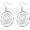 silver, variant on Spiral Earrings for Women Lightweight Round Twisted Dangle Drop Hammered Earrings Creative Gold Silver Plated Circle Metal Statement Earrings Fashion Jewelry Gifts