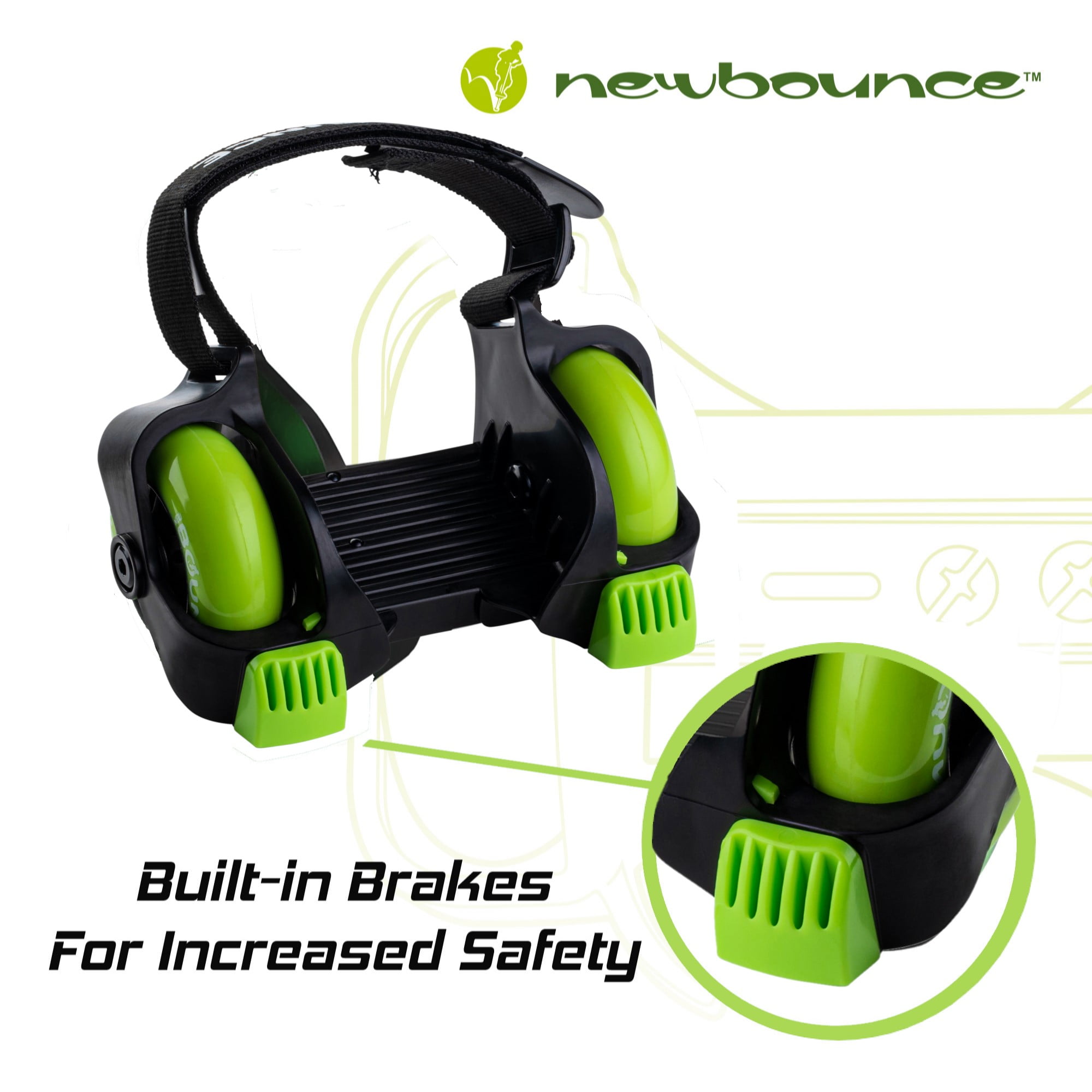 New Bounce Heelys – Adjustable Roller Shoes with Heel Wheels, One Size Fits Most, Fun Outdoor Skates, Safe Skate Shoes for Kids