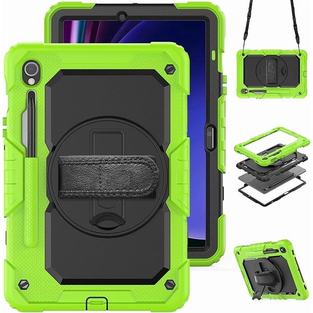 Funda Protectora para Samsung Galaxy Tab S10 Lite / S10 FE / S9 FE 10.9" / Tab S9 11"(Verde)