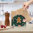 thumbnail image 2 of Yayeee Napkin Holder for Table Kitchen Paper Tissue Organization, Green Christmas Gingerbread, 2 of 8
