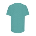 thumbnail image 5 of Endives Women's Short Sleeve T-shirts Crew Neck Drop Shoulder 2D Printed Basic Top Oversized Tee Fashion, 5 of 7