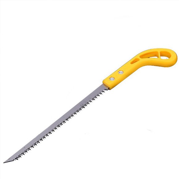 Outdoor Portable Hand Saw Mini Woodworking Saw Garden Wall Panel Saw, Plastic Handle, Fine Toothed Small Wire Tail Saw