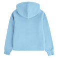 thumbnail image 4 of UDAUDU Girls Zip Up Hoodies Teen Fleece Long Sleeve Full-Zip Sweatshirts Thumb Hole Jacket Casual Fall Hoodie with Pocket Sky Blue 11-12 Years, 4 of 5
