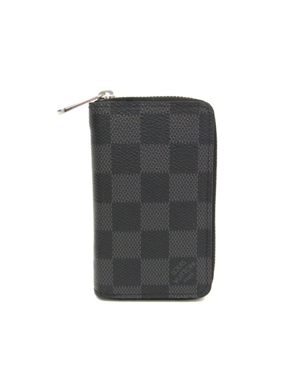 Pre-Owned Louis Vuitton Damier Graphite Zippy Coin Purse N63076 Men's Damier Graphite Coin...