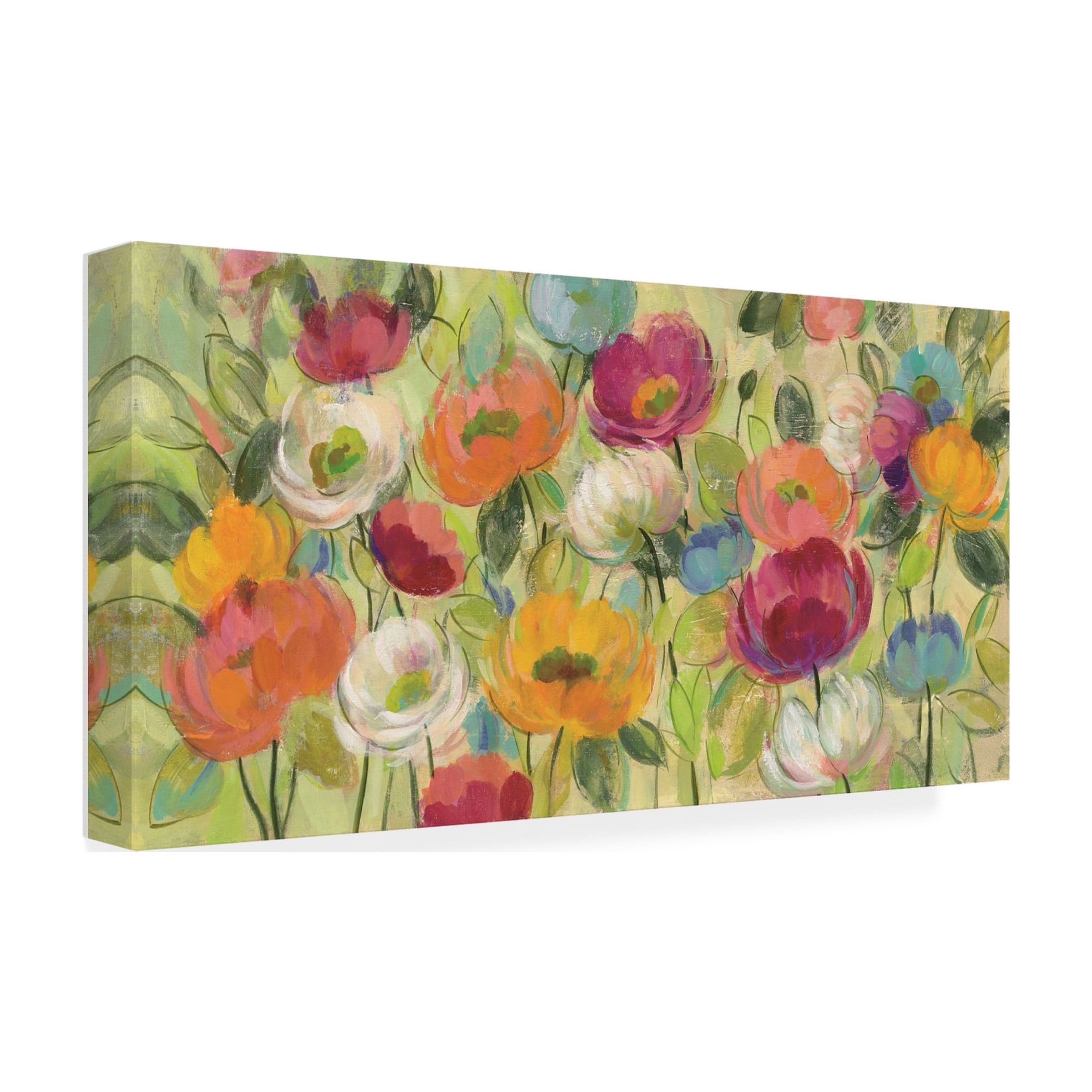 Trademark Fine Art 'Chartreuse Garden' Canvas Art by Silvia Vassileva