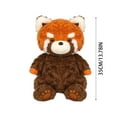 thumbnail image 3 of Cute Red Panda Plush Toy - Soft Fluffy Stuffed Animal with Realistic Design, Adorable Companion Doll for Kids & Animal Lovers, 3 of 6