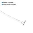 thumbnail image 2 of Fil Électrique 22AWG PVC 15m/49 Pieds Blanc, Bobine UL1007, 2 of 6