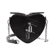 thumbnail image 1 of Bolso Gótico En Forma De Corazón Con Cadena Negro, 1 of 5