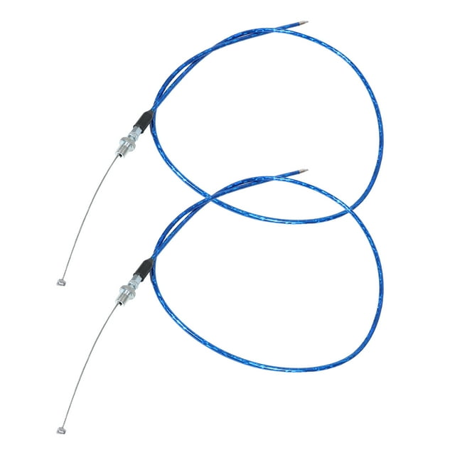 FELTECHELECTR Accelerator Cable 2Pcs Motorcycle Throttle Wire Cylindrical Easy Installation for Riders