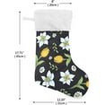 thumbnail image 2 of GZHJMY Watercolor Floral Flower Pattern Christmas Stockings, Personalized Large Christmas Stocking, Cute Snowflake Stockings 18" for Xmas Decorations and Holiday Family Party Decor Xmas, 2 of 7