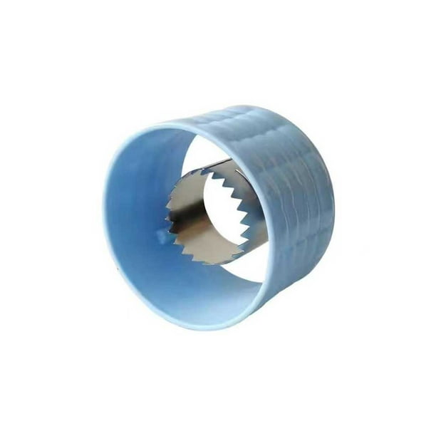 Bewildely Trilladora Manual Girar Peladores Un paso Cortador de acero inoxidable rápido Ahorro de mano de obra Anticorrosión de larga duración a prueba Cocina y Comedor Azul Bewildely HA076884-02