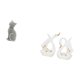 thumbnail image 5 of Figura de escritorio,Estatua de gato,linda estantería,escritorio,decoración del hogar,Estatuas de cisnes,Estatua de cisne de cerámica Escultura de mesa de cisne Elegante,Figura de cisne de, 5 of 8