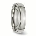 thumbnail image 4 of Titanium Ridged Edge 6mm Polished Band Ring 11.5 Size, 4 of 6