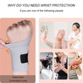 thumbnail image 4 of Topboutique Wrist Brace, Ultra-Thin Compression Strap, Breathable Elastic Sport Wrist Support, Adjustable Wrist Wrap for Tendonitis Arthritis Carpal Tunnel,Ideal for Women Men Sports Work,2 Pcs Gray, 4 of 7