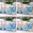 thumbnail image 6 of White Natural Snow Throw Pillow Covers,Landscape Mountain Decorative Pillow Covers Digital Printing Blended Fabric for Couch Sofa Bed Invisible Zipper 16X16 in, 6 of 6
