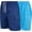 Turquoise/Navy, variant on Men's Quick Dry Cargo Swim Trunks, Board Shorts with Mesh Lining, Blue/Gray, Medium