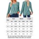 thumbnail image 2 of Camiseta Camisa básica para mujer Top Estilo simple Manga larga Casual Traje diario (Verde XL) Cgtredaw Verde T XL para Mujer, 2 of 6