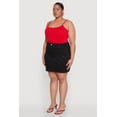 thumbnail image 3 of Womens Plus Size WAX High Waisted Cargo Skirt, 3 of 5