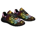 thumbnail image 6 of Skull Flower Shoes Sneakers for Women Men Black Size 4, 6 of 7