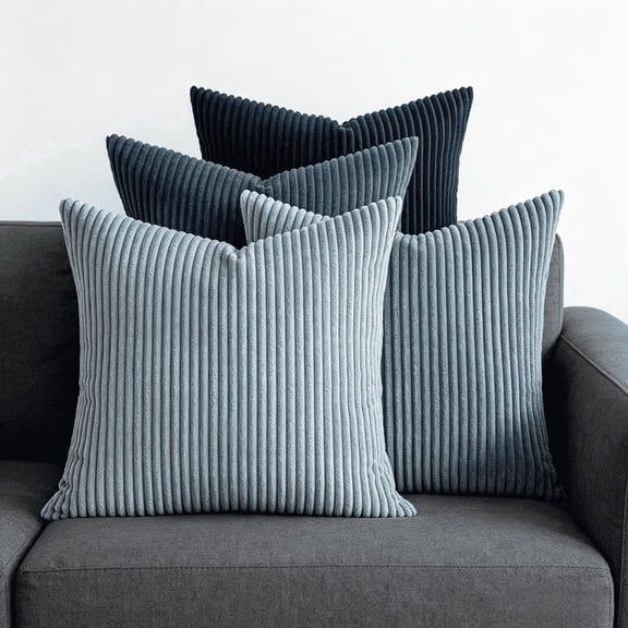 Unbranded 18 x 18 Modern Decorative Pillow Case, Removable Cover (4 Count)